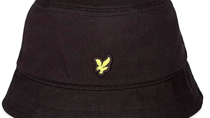 Lyle & Scott Cotton Twill Bucket Hat True Black
